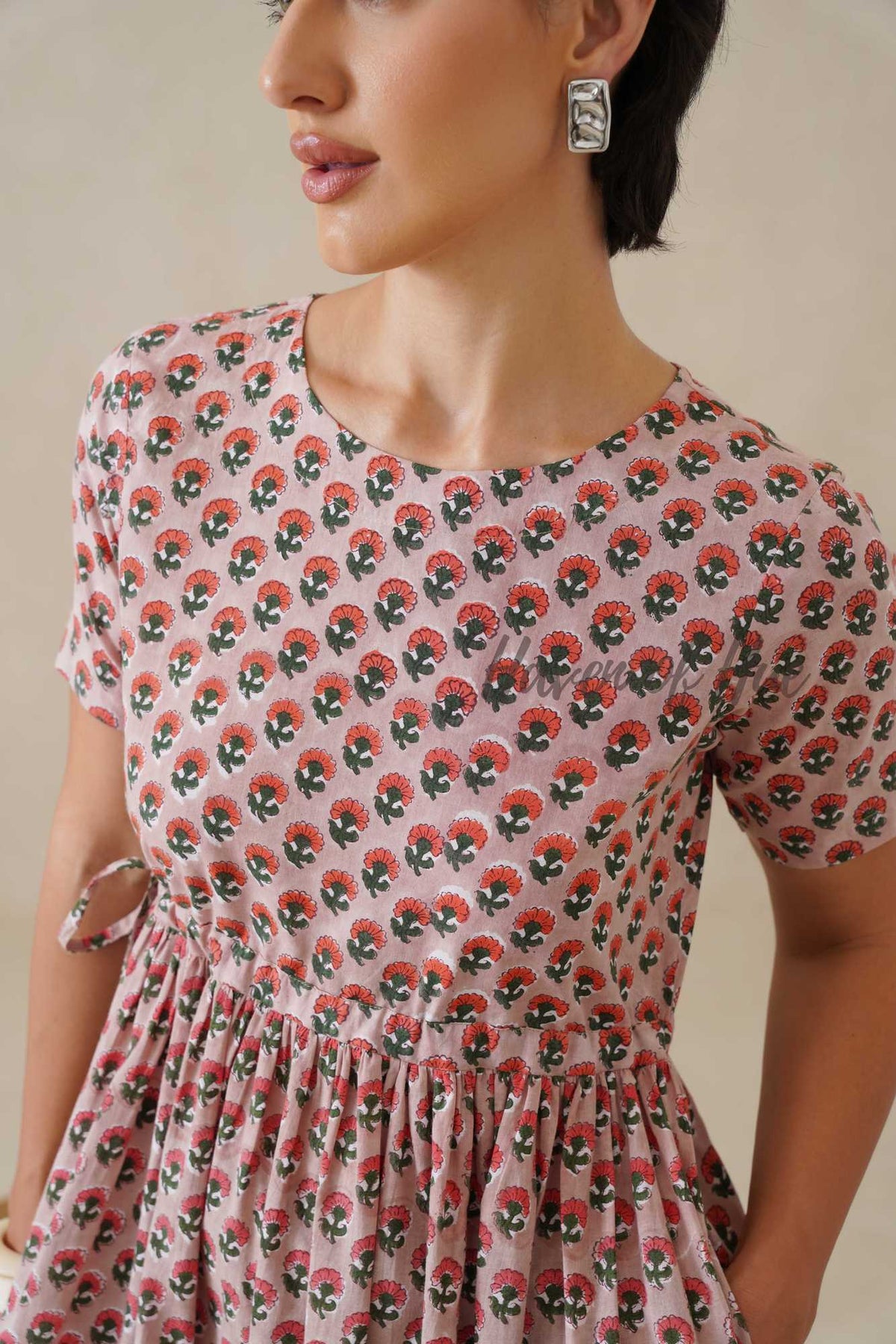 Cotton Midi Dress