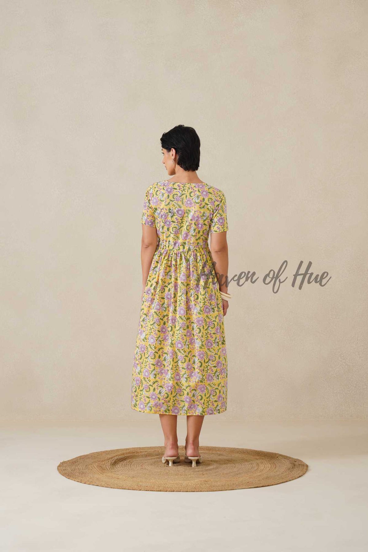 Yellow Printed Dress