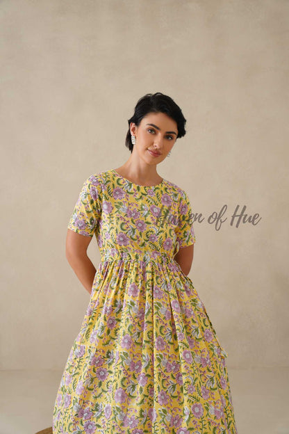 Yellow Printed Dress