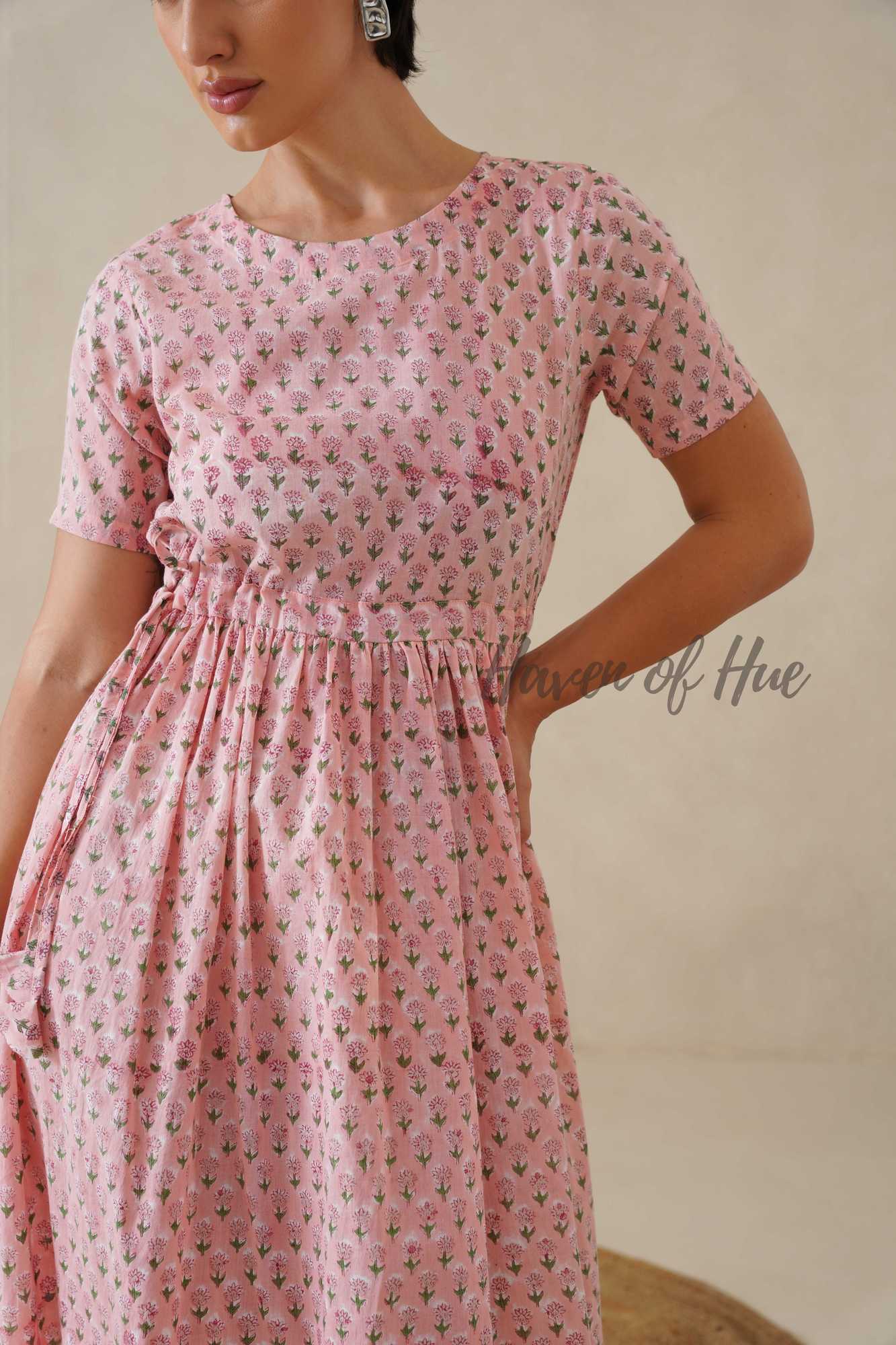 Pink Printed Dress