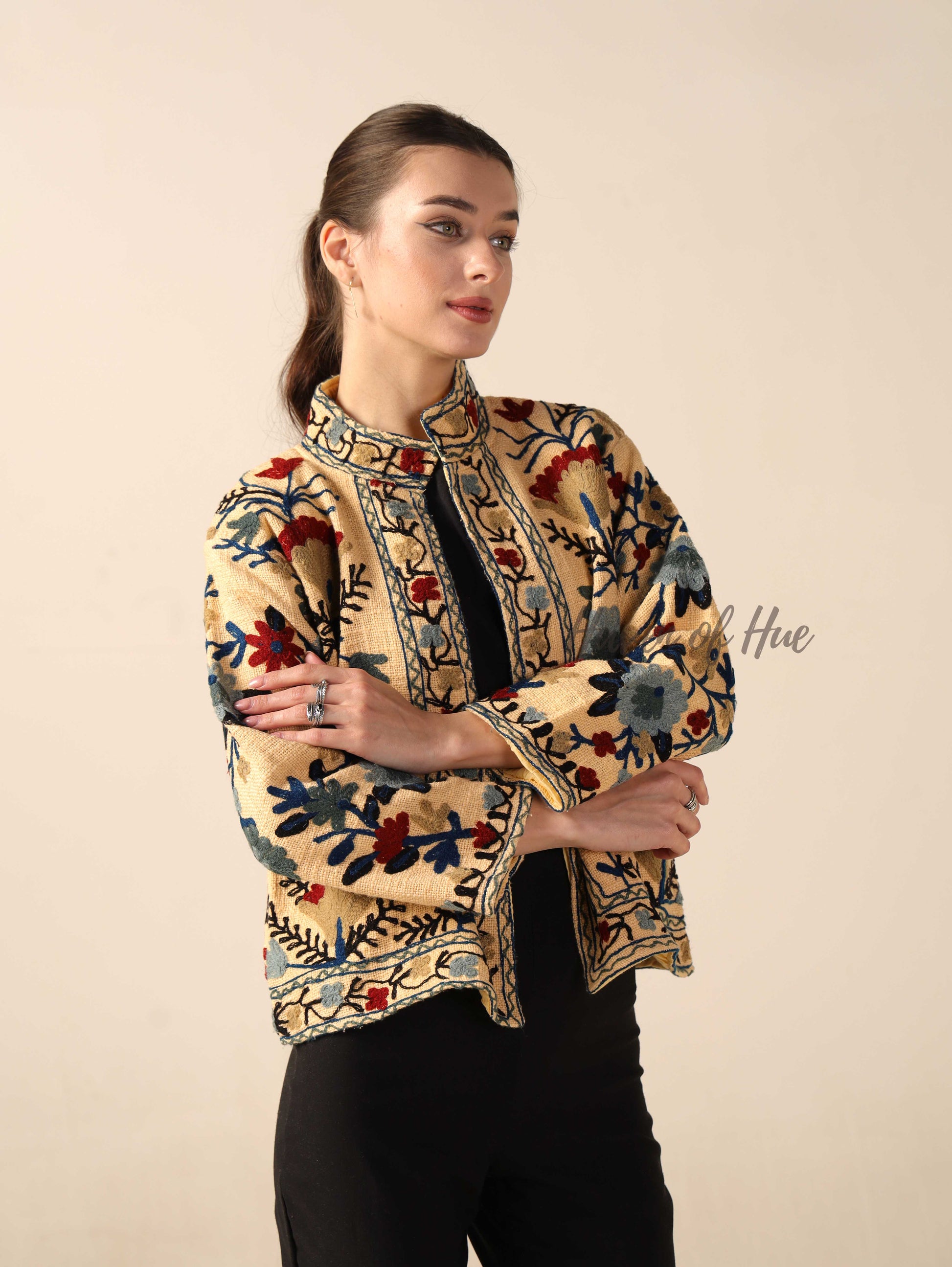 Yellow Embroidered Jacket