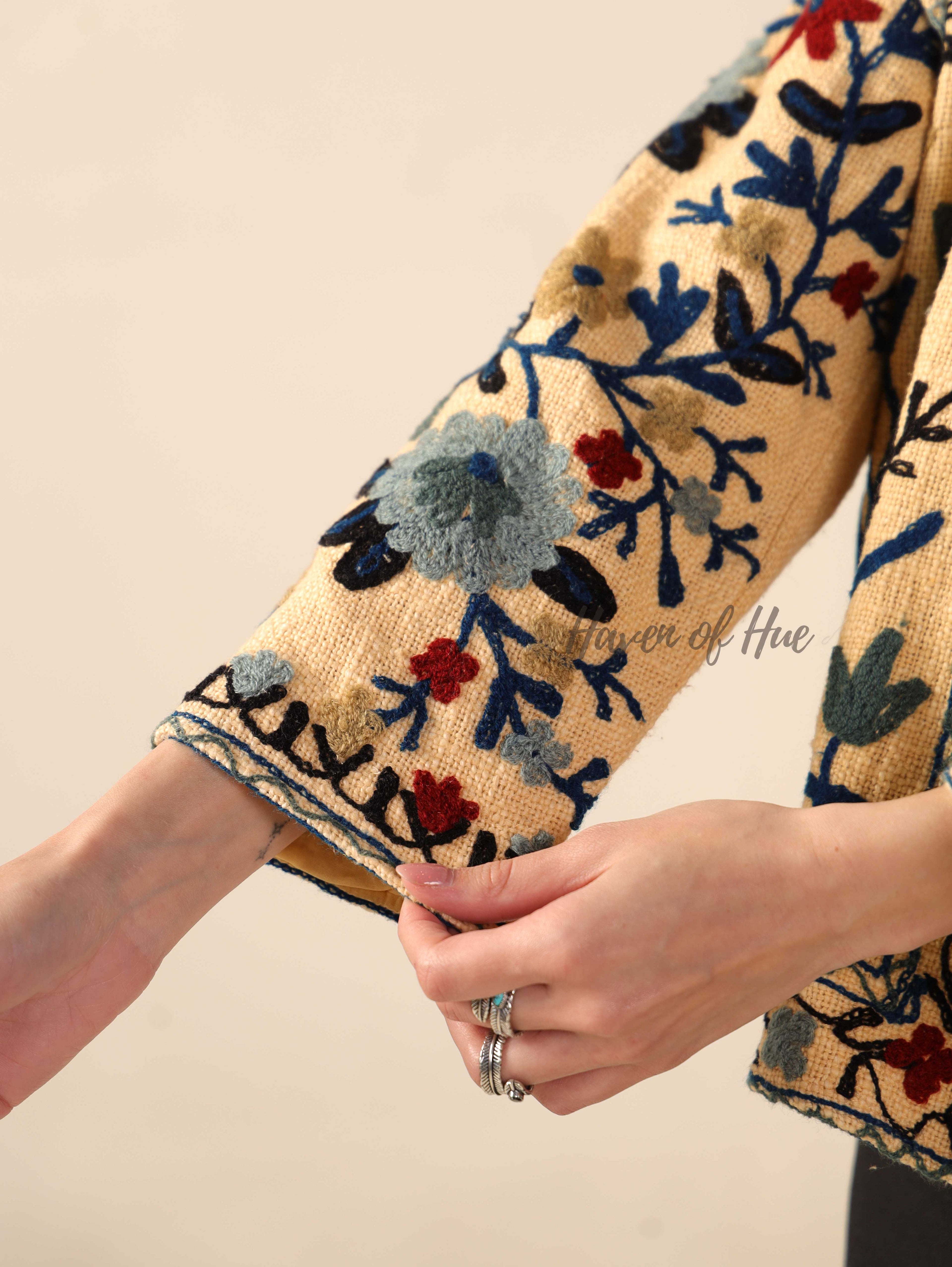 Yellow Embroidered Jacket