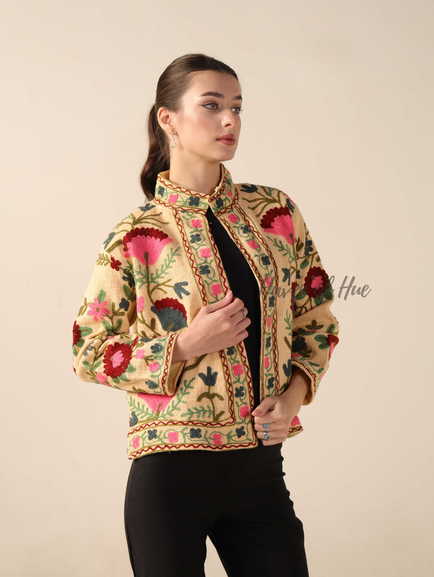 Yellow Embroidered Jacket