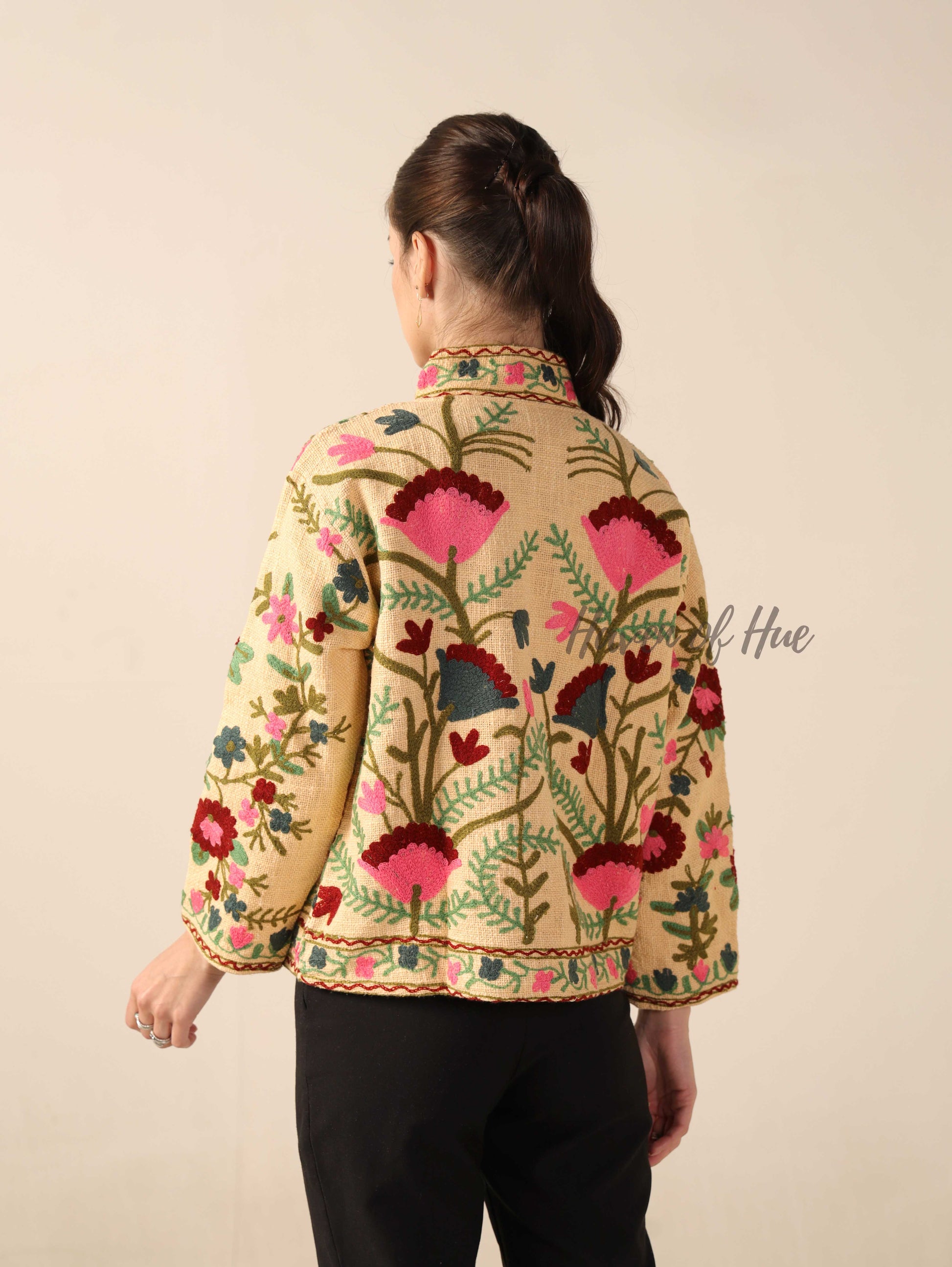 Yellow Embroidered Jacket
