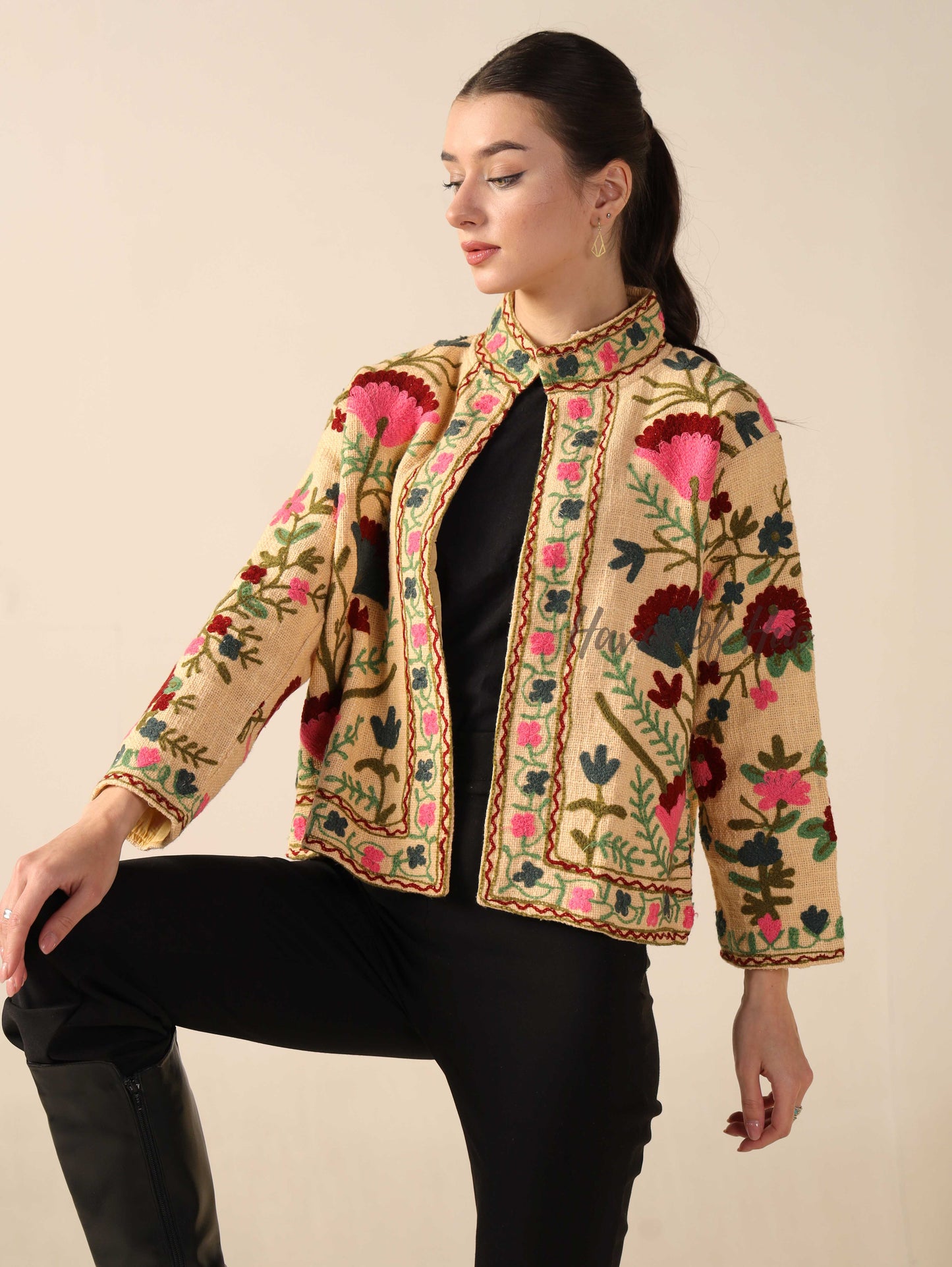 Yellow Embroidered Jacket