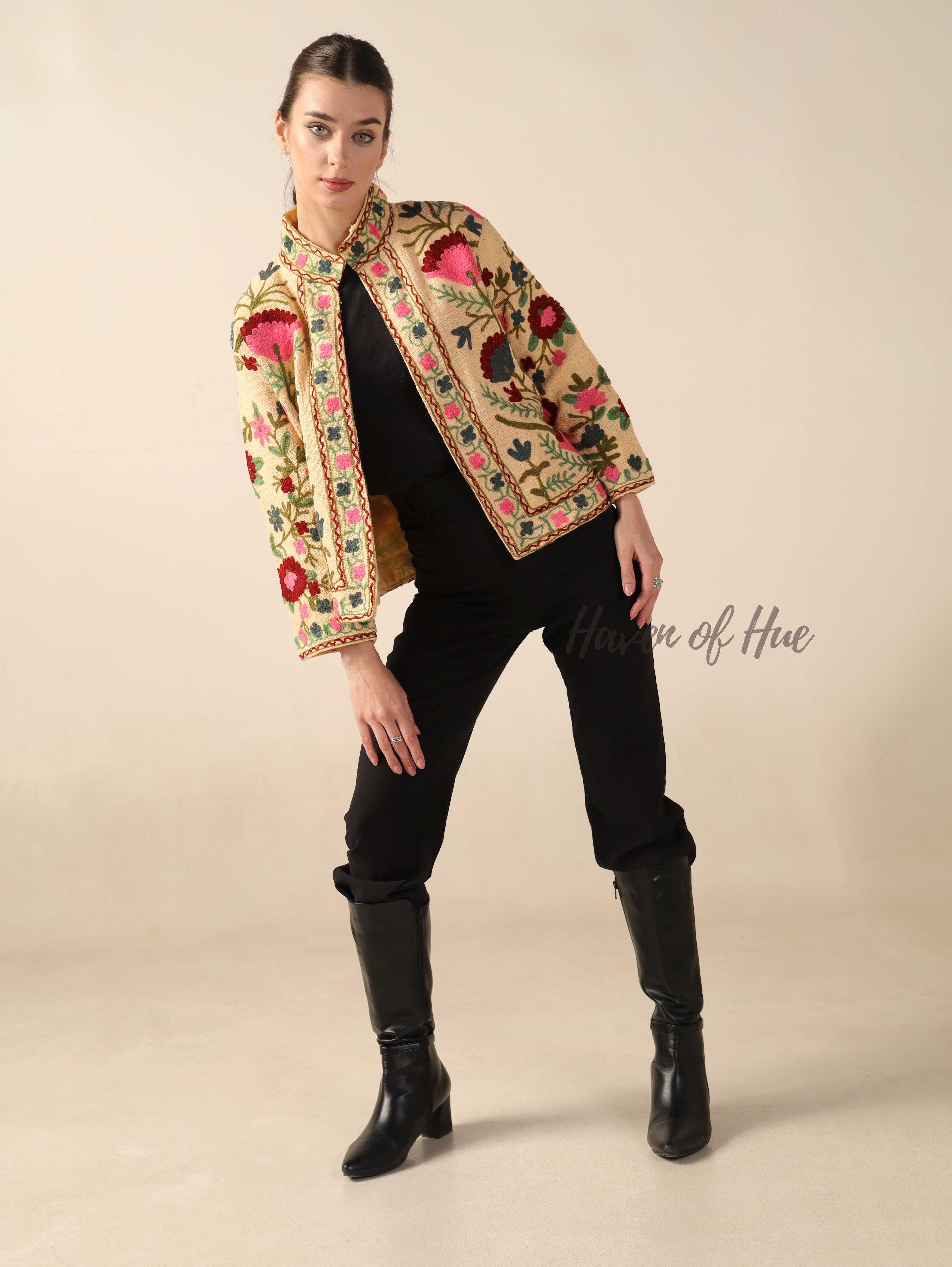 Yellow Embroidered Jacket