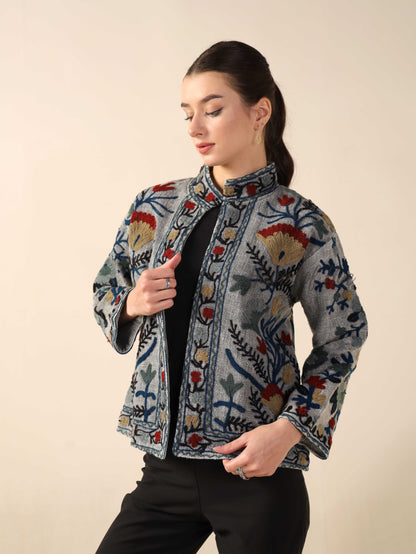 Washed TNT Embroidered Jacket