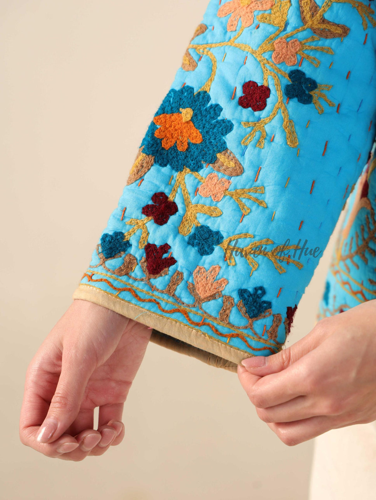 Suzani Kantha Quilted Cotton Embroidered Jacket Handmade Women’s Ethnic Jacket