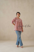 Women Cotton Tunic Top | Hand Block Print Boho Floral Top - 100% Breathable Cotton