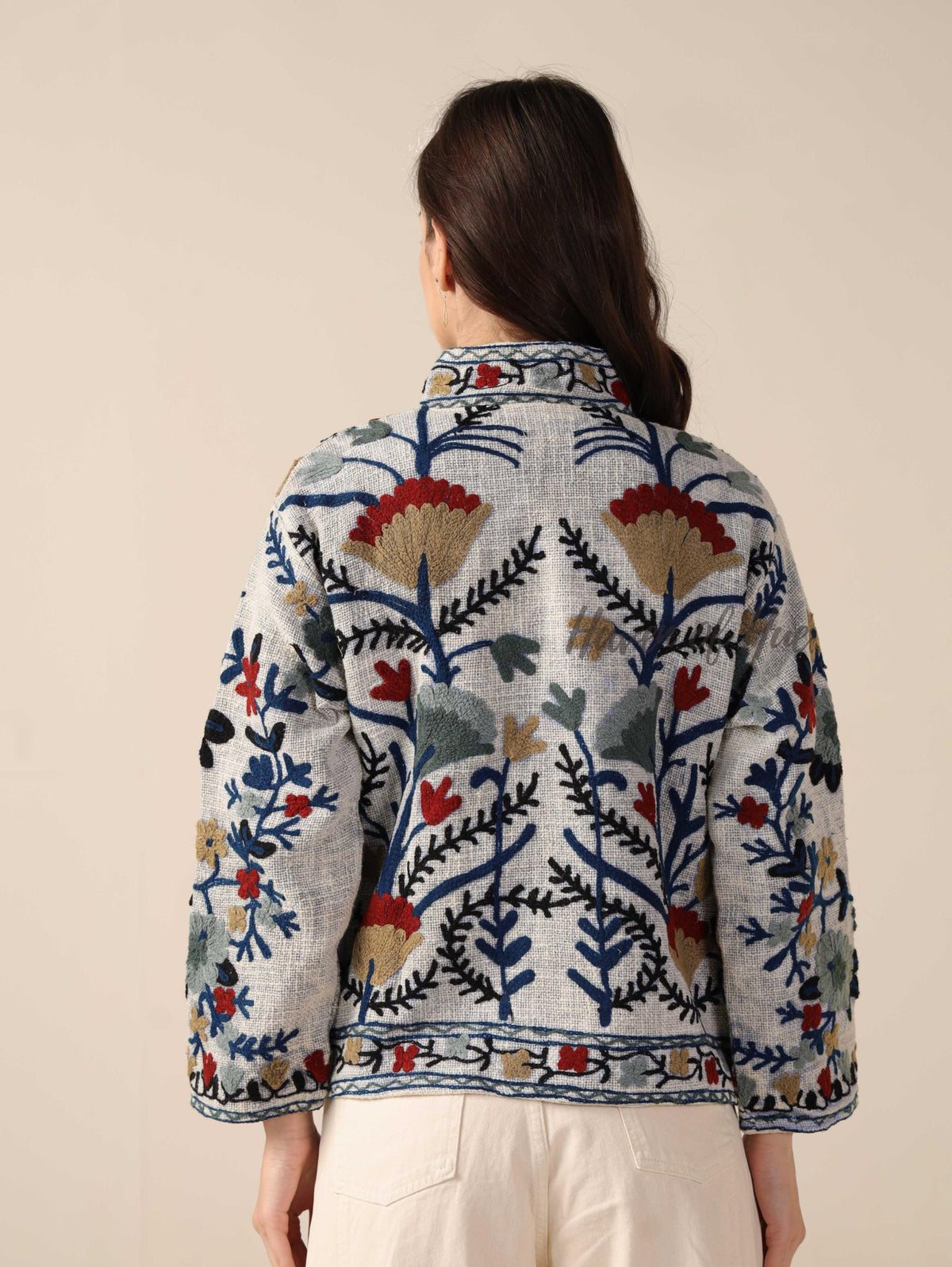 Women’s Cotton Suzani Jacket Coat TNT Fabric Layering Jacket One Size Fit