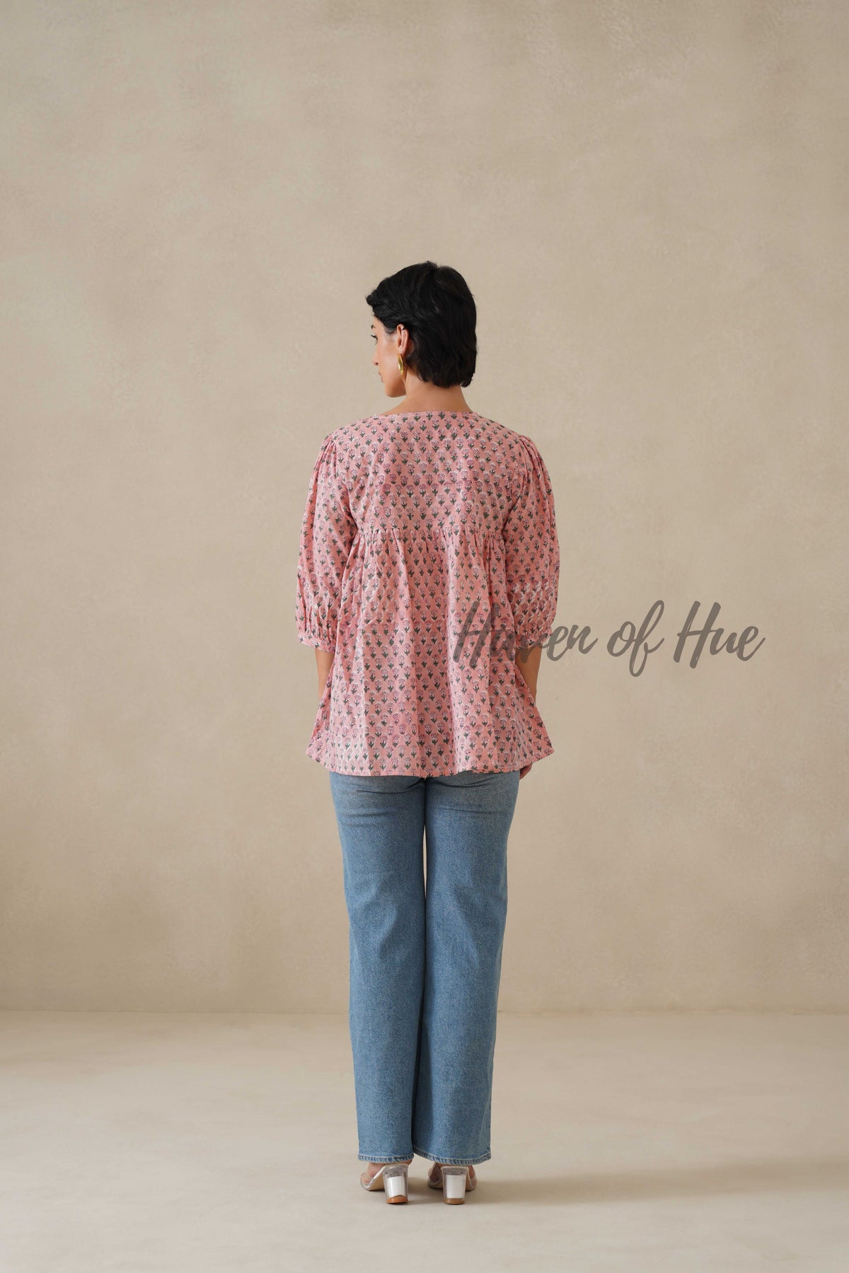 Women Cotton Tunic Top | Hand Block Print Boho Floral Top - 100% Breathable Cotton