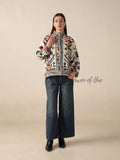 Women's Handcrafted Suzani Velvet Jacket Boho Embroidered Floral Autumn Coat