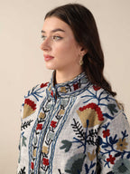 Women’s Cotton Suzani Jacket Coat TNT Fabric Layering Jacket One Size Fit