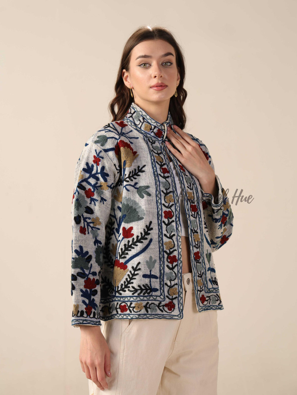 Women’s Cotton Suzani Jacket Coat TNT Fabric Layering Jacket One Size Fit